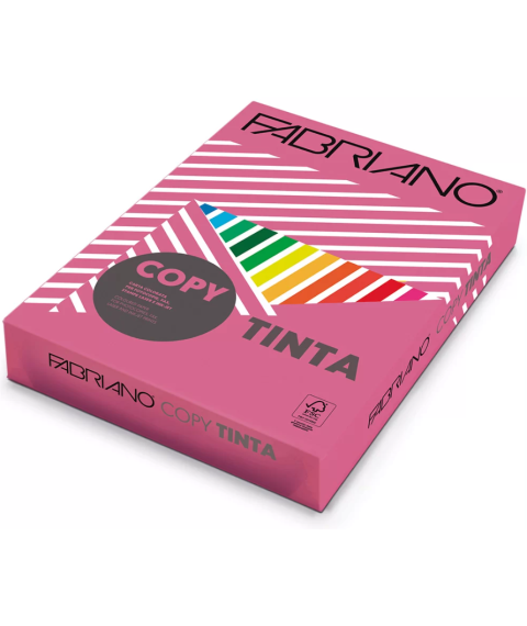 Hîrtie colorată A4 FABRIANO Tinta Fucsia, 160 gr/m2, 250 foi, intensiv, roz închis